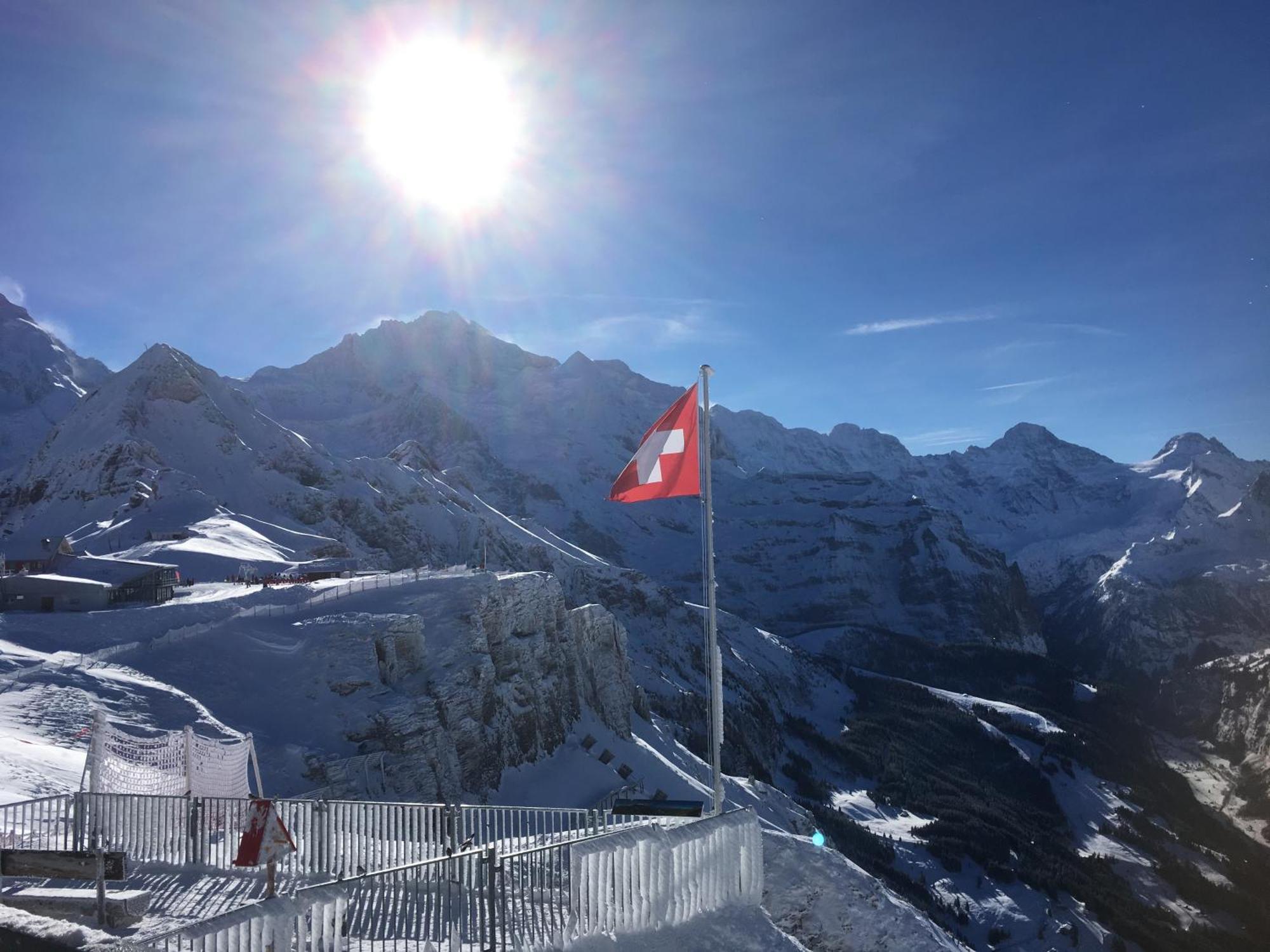 Chalet Alpina Gyger Wengen Bagian luar foto