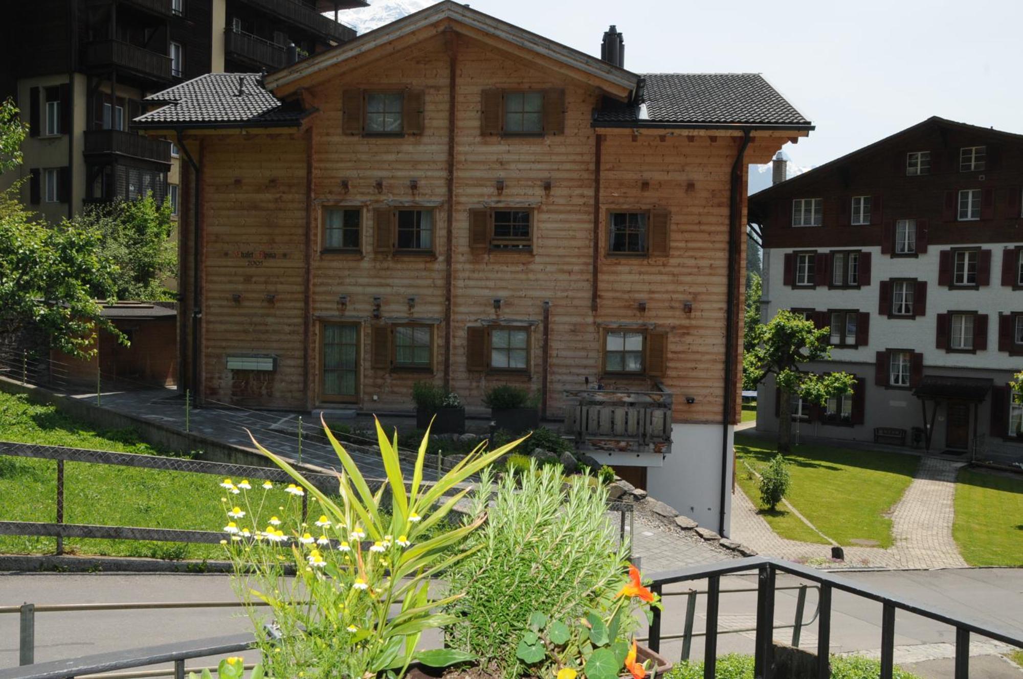Chalet Alpina Gyger Wengen Bagian luar foto