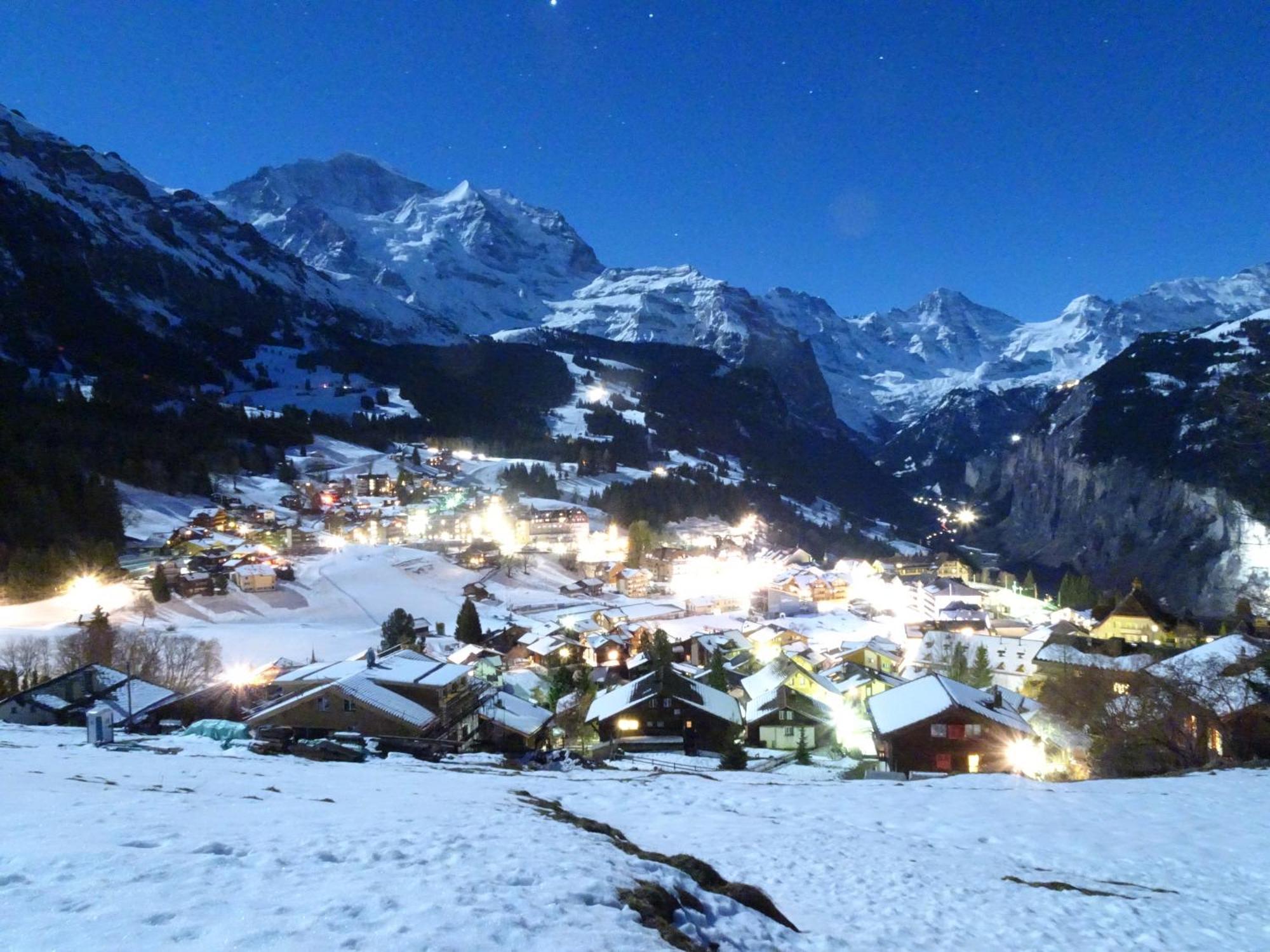 Chalet Alpina Gyger Wengen Bagian luar foto